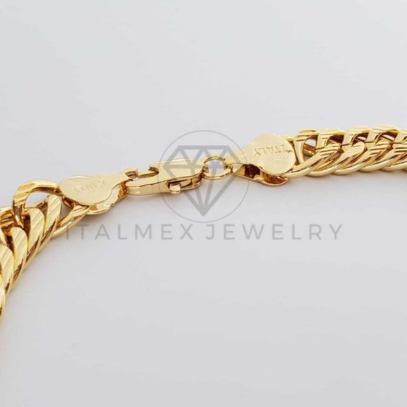 18K Gold Plated 9mm/24" Cuban Double Link Chain - Picture 5 of 8